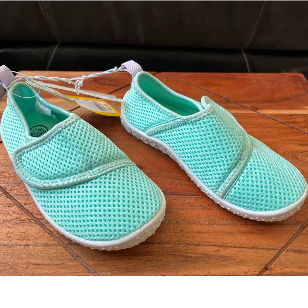 Toddler Kids Sun Squad Aqua Water Shoes‎ M 7/8 Teal Purple Hook and Loop